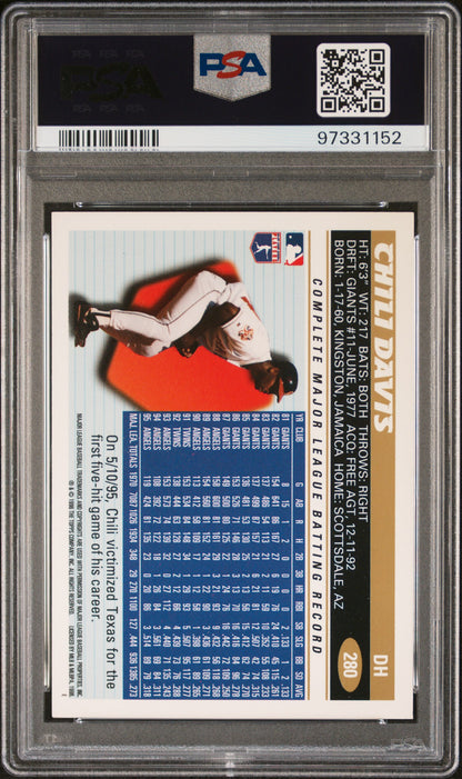 2024 Topps Archives Signature Series Chili Davis 1996 PSA 9