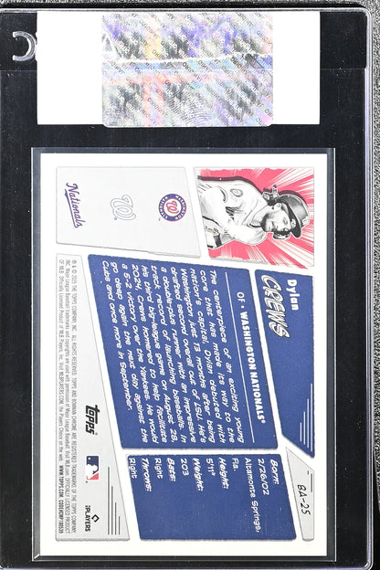 2025 Bowman Dylan Crews Anime CGC Authentic