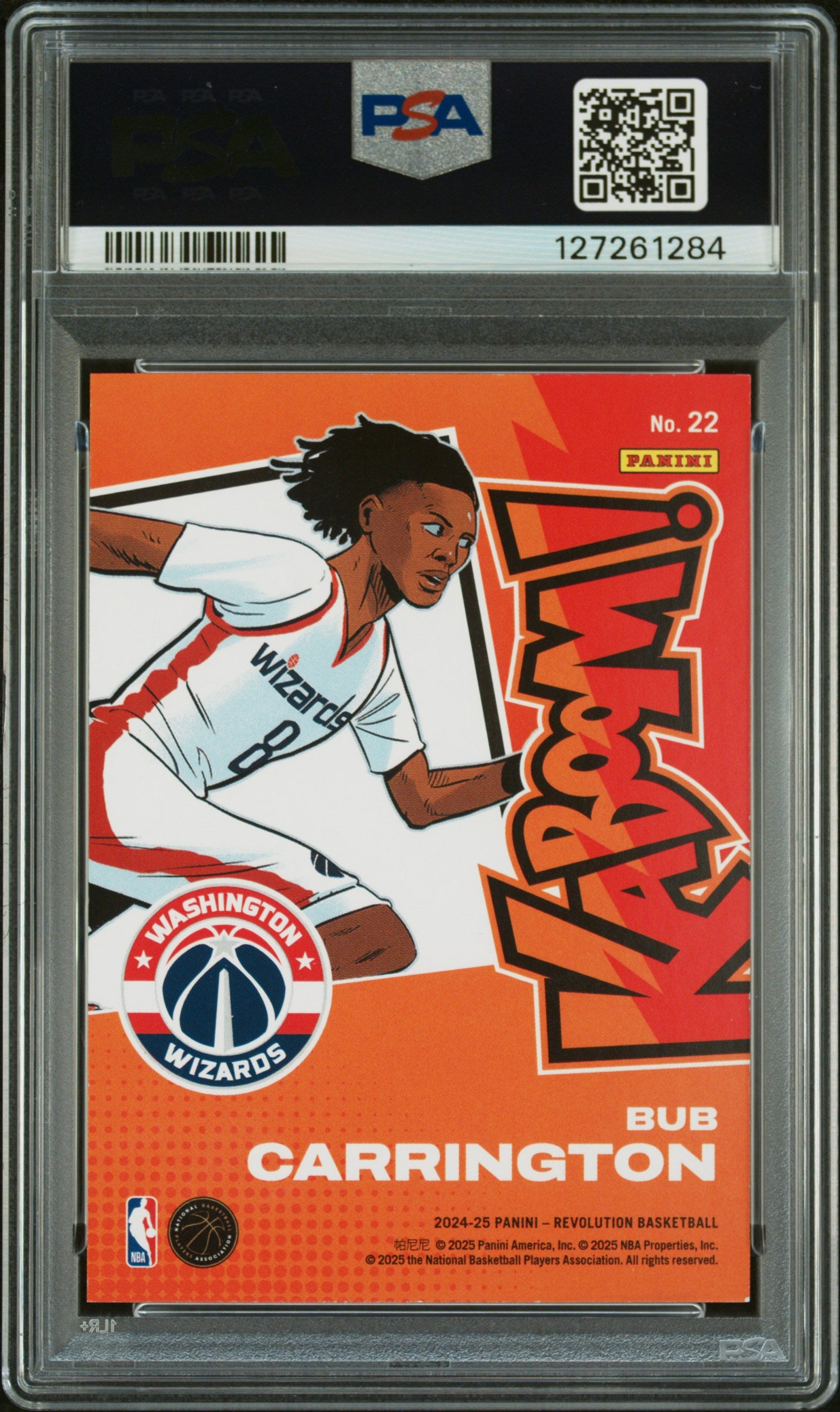 2024 Panini Revolution Kaboom! Horizontal Bub Carrington PSA 9