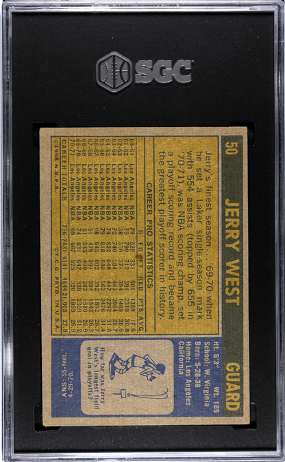 1971 Topps Jerry West SGC 1.5