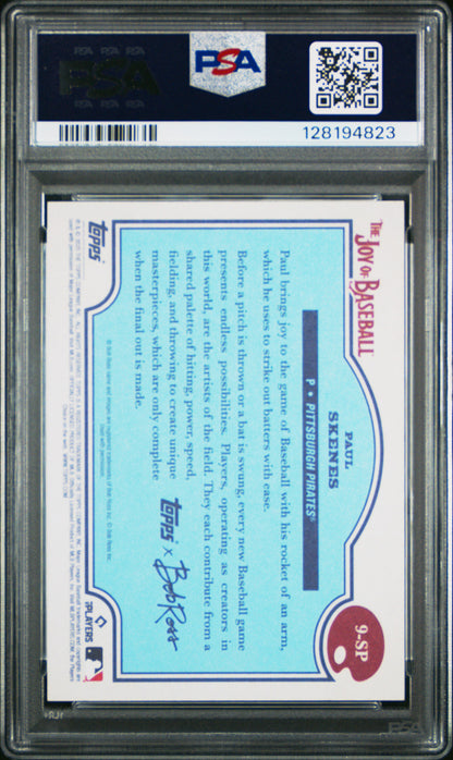 2025 Topps X Bob Ross The Joy Of Baseball Paul Skenes Beauty Is Everywhere PSA 9