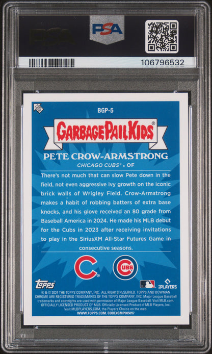 2024 Bowman Chrome Bowman Garbage Pail Kids Planted Pete GPK Super 1/1 PSA 10