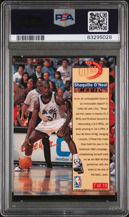 1992 Ultra All-Rookies Shaquille O'Neal #7 PSA 9