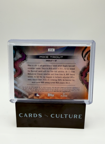 2025 Topps Chrome Cosmic Mike Trout Planetarium SP