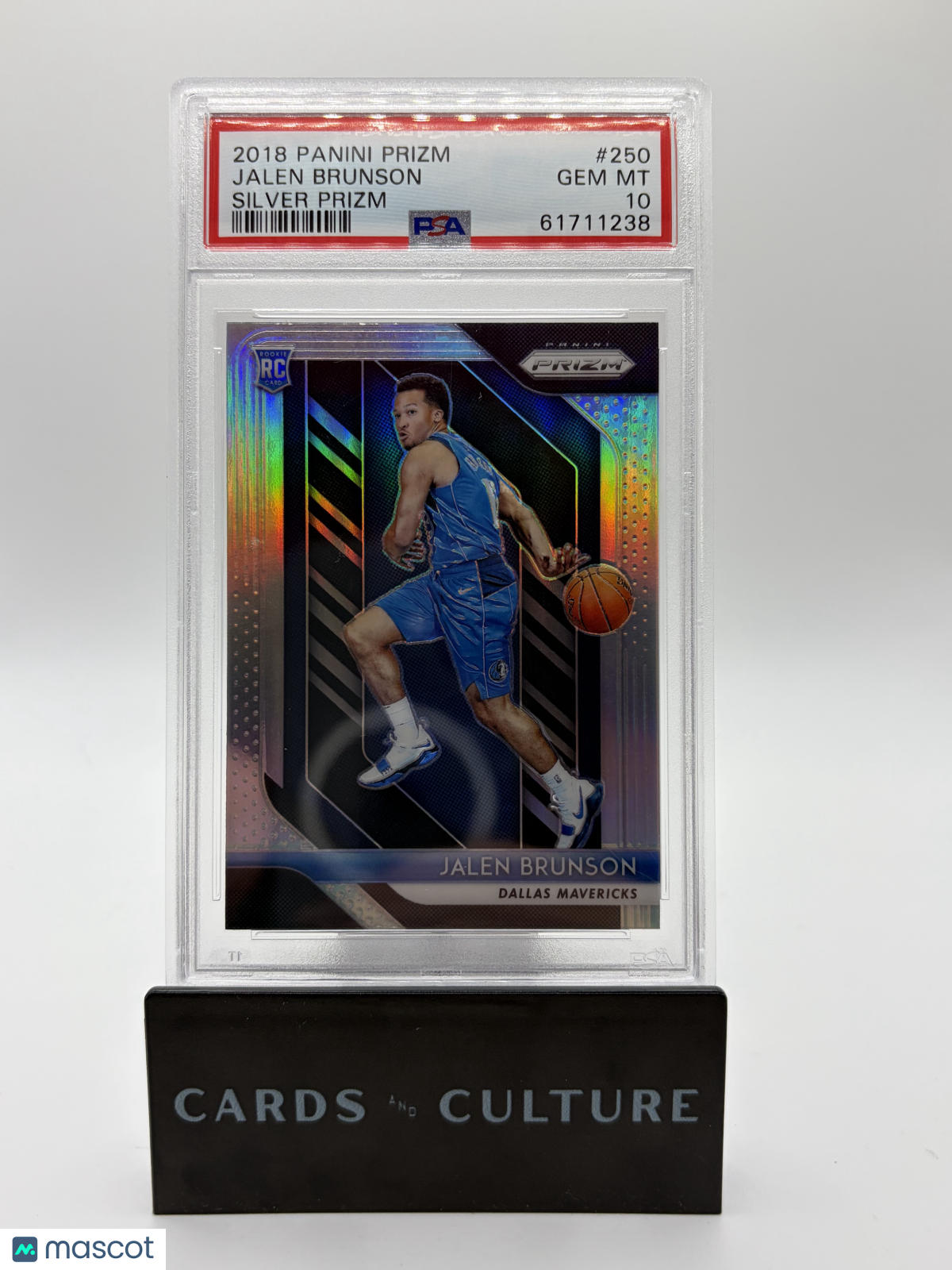 2018 Panini Prizm Jalen Brunson Silver RC PSA 10