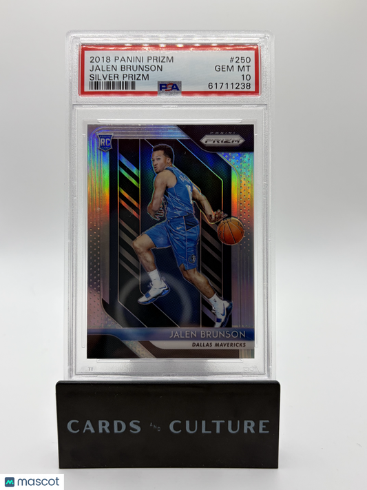 2018 Panini Prizm Jalen Brunson Silver RC PSA 10