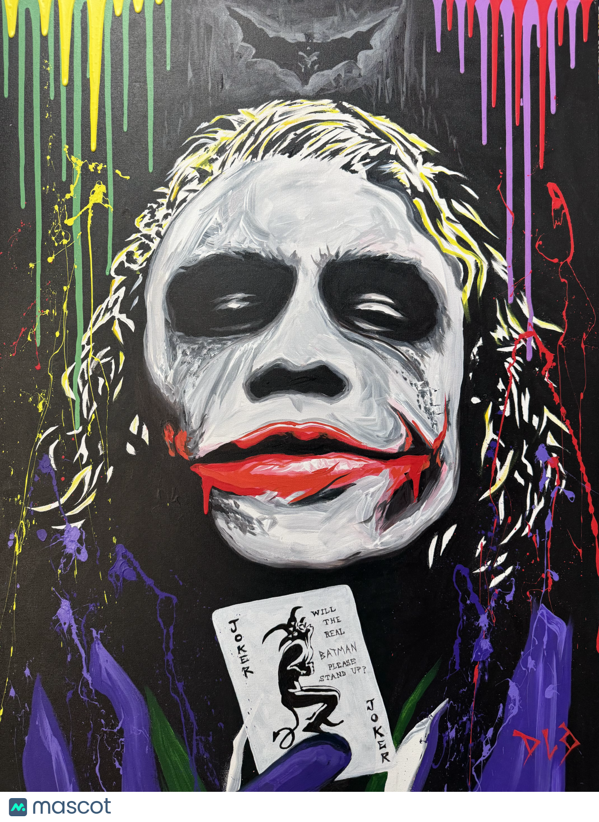 DLo Joker Original Painting 30x40