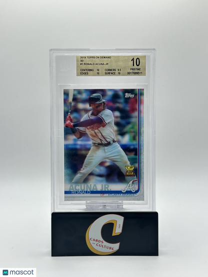 2019 Topps On Demand 3D Ronald Acuna Jr BGS 10