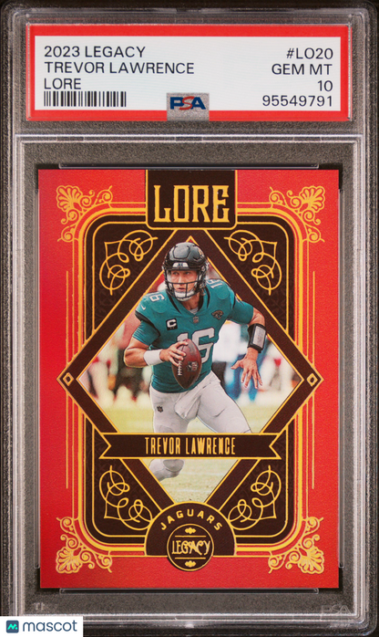 2023 Panini Legacy Lore Trevor Lawrence PSA 10