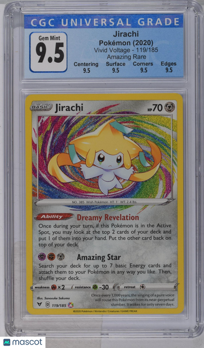 2020 Pokémon Vivid Voltage Jirachi CGC 10