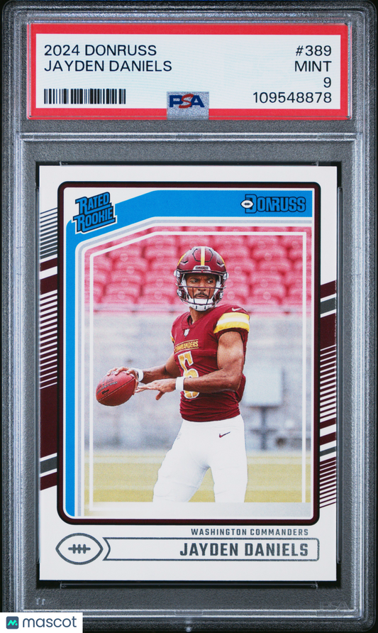 2024 Panini Donruss Jayden Daniels #389 PSA 9