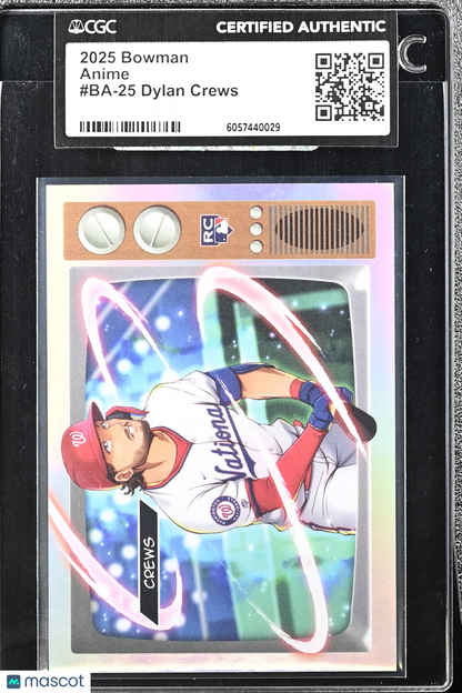 2025 Bowman Dylan Crews Anime CGC Authentic