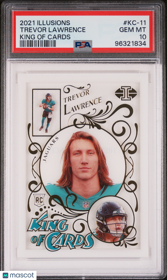 2021 Panini Illusions King Of Cards Trevor Lawrence PSA 10