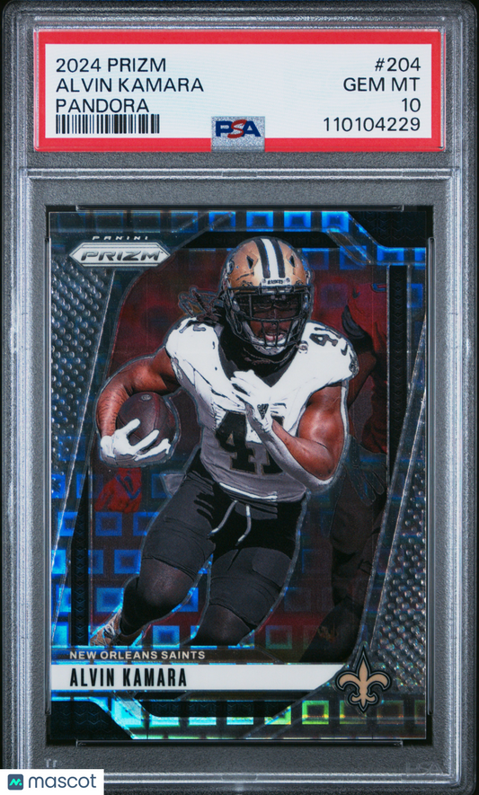 2024 Panini Prizm Alvin Kamara #204 Pandora PSA 10