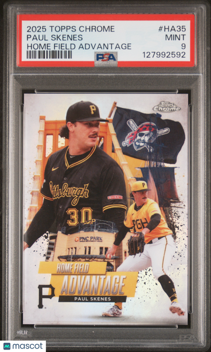 2025 Topps Chrome Home Field Advantage Paul Skenes PSA 9