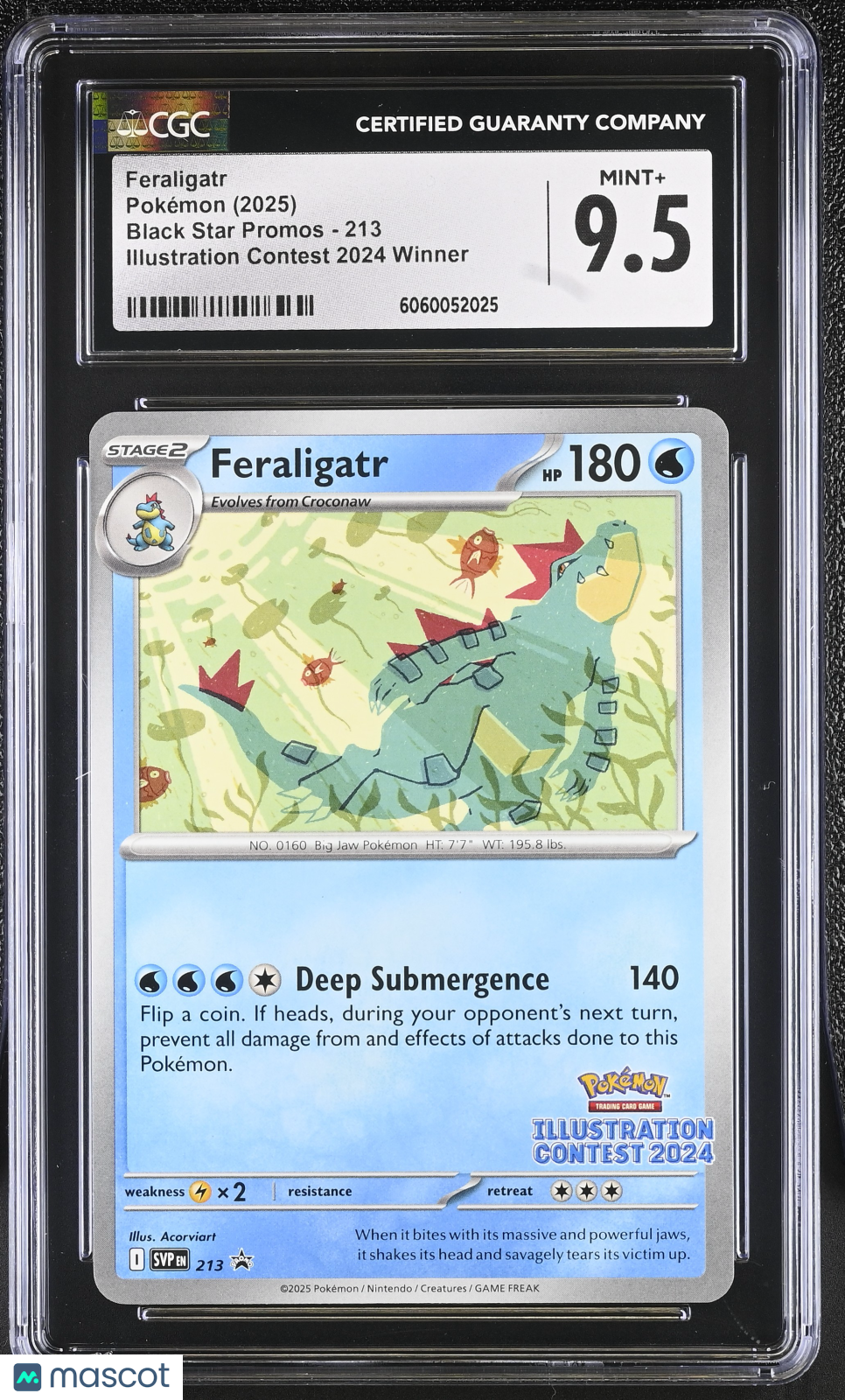 2025 Pokemon Black Star Promos Feraligatr CGC 9.5