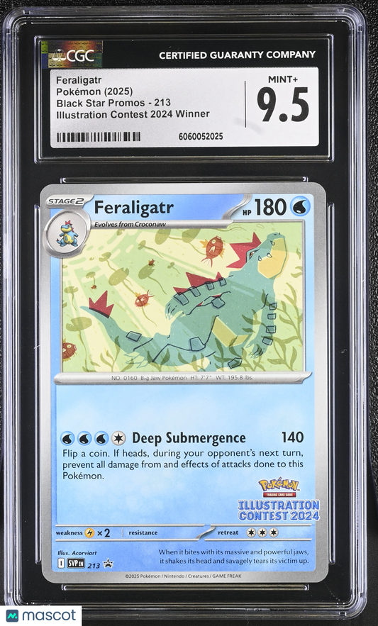 2025 Pokemon Black Star Promos Feraligatr CGC 9.5