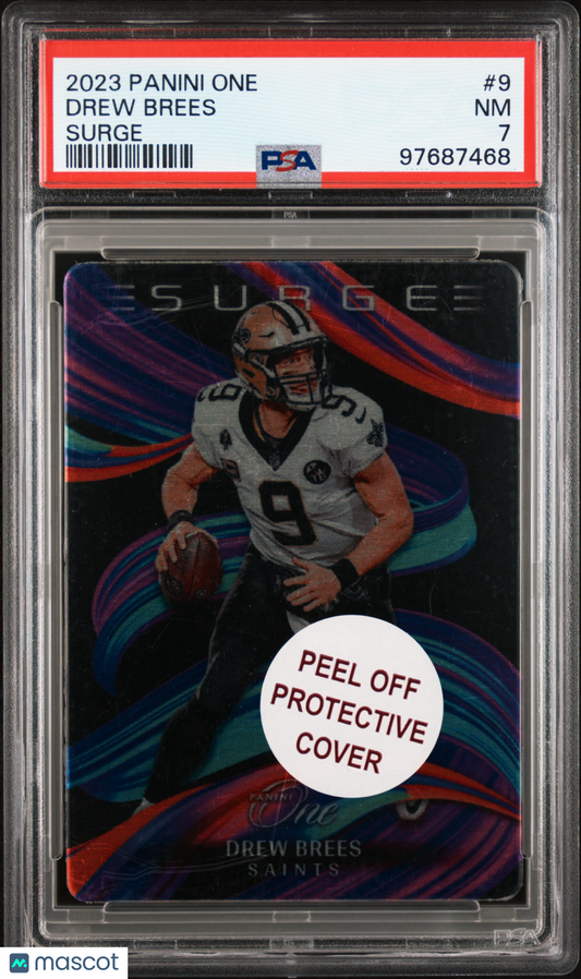 2023 Panini One Surge Drew Brees #9 PSA 7