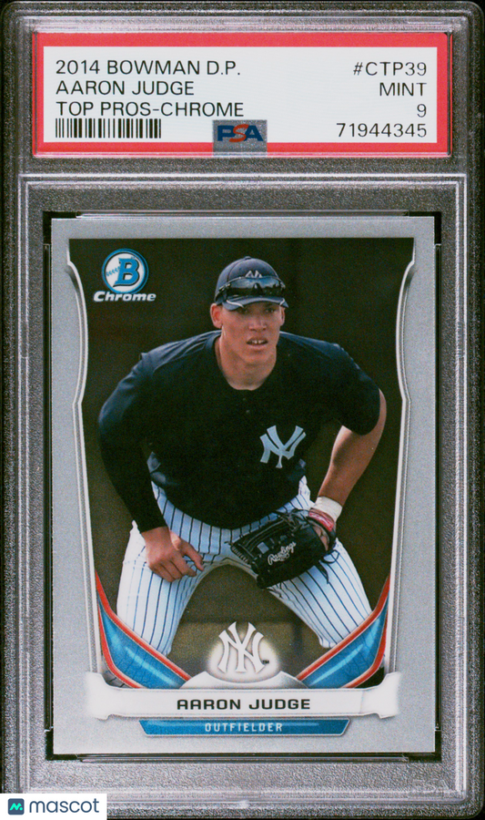 2014 Bowman Draft Picks Top Prospects Aaron Judge #CTP39 Chrome PSA 9