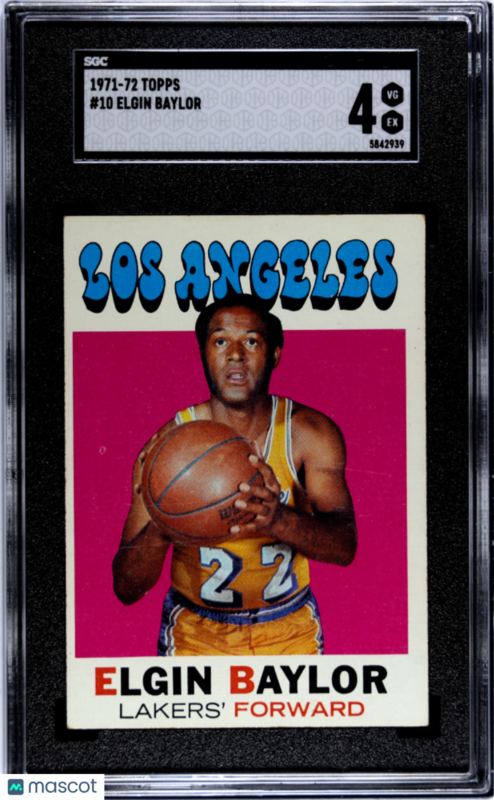 1971 Topps Elgin Baylor SGC 4