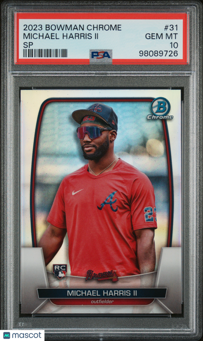 2023 Bowman Chrome Michael Harris II SP PSA 10