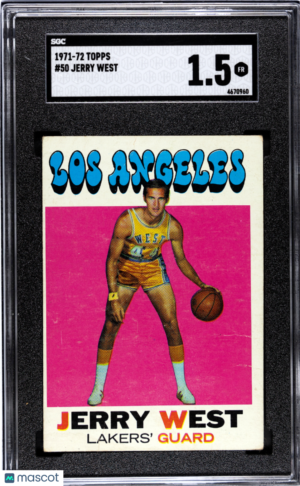 1971 Topps Jerry West SGC 1.5