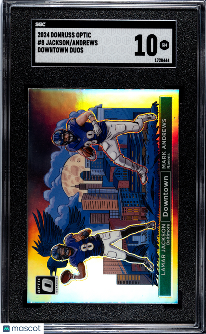 2024 Donruss Optic Andrews Jackson Downtown Duos SGC 10