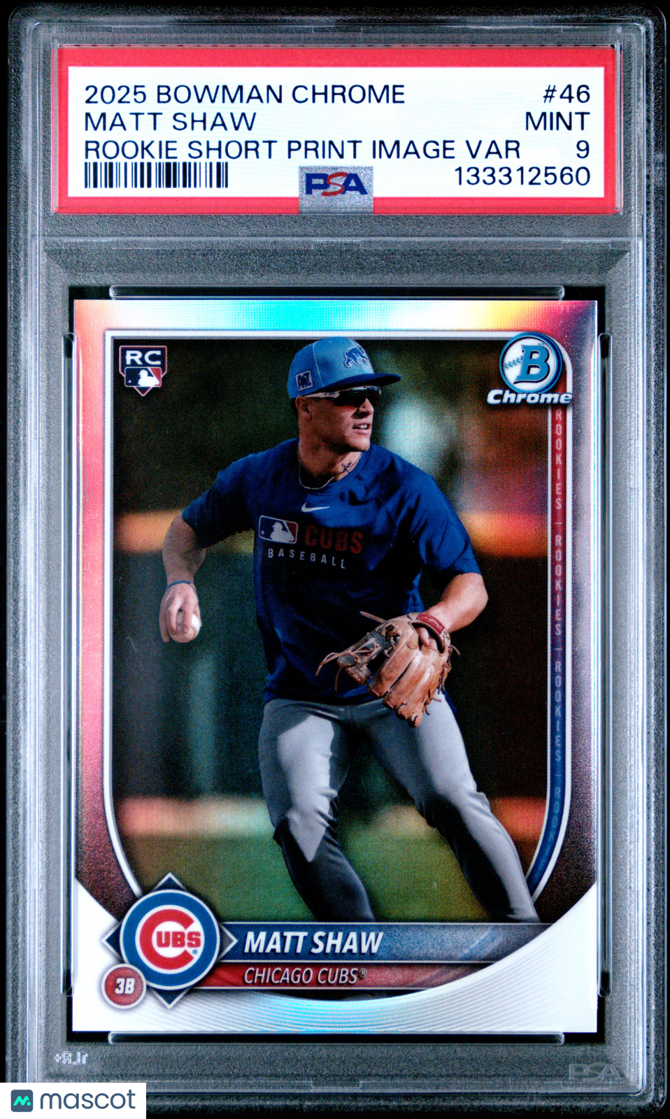 2025 Bowman Chrome Matt Shaw Image Variation PSA 9