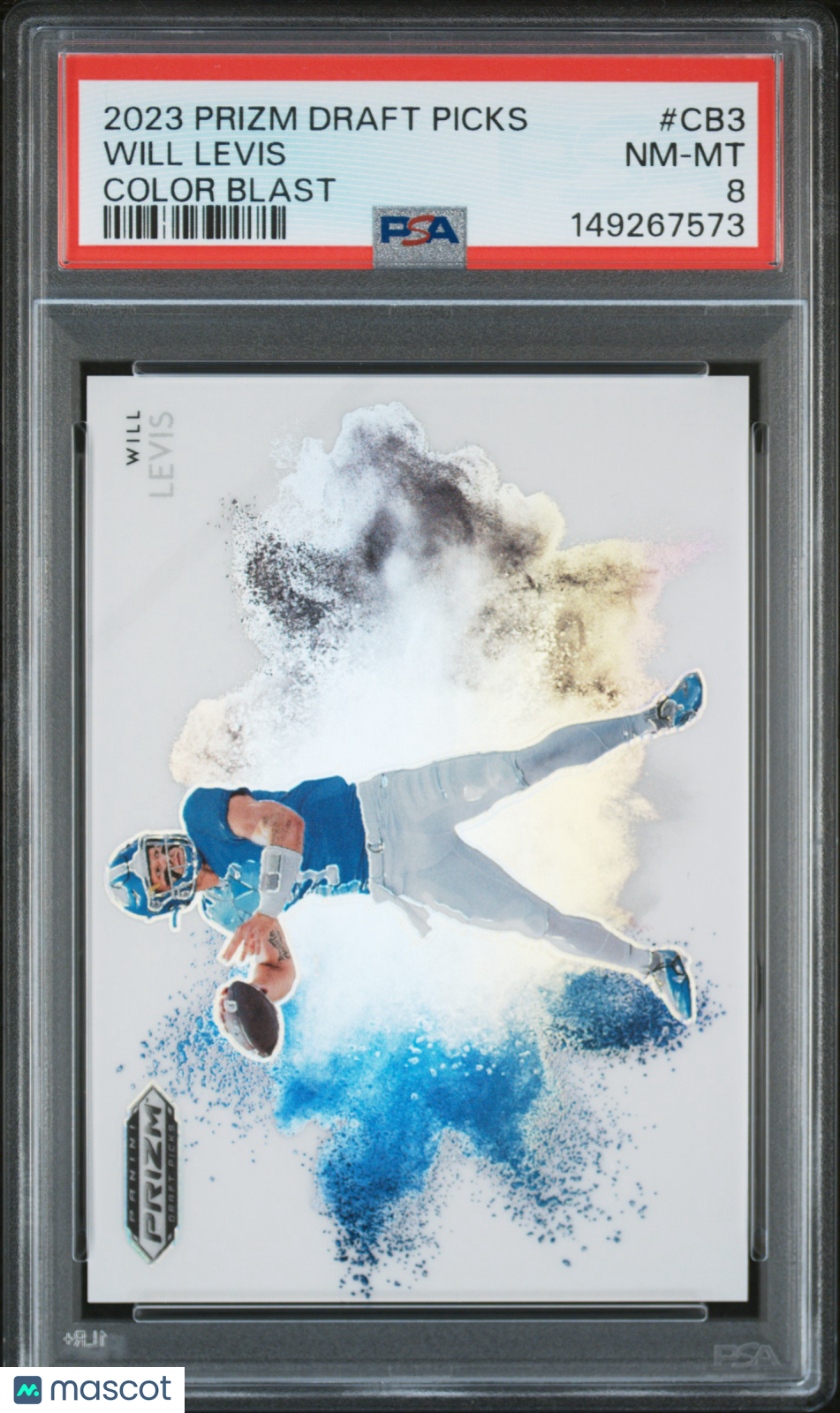 2023 Panini Prizm Draft Picks Color Blast Will Levis PSA 8