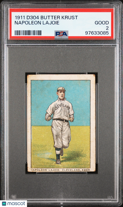1911 D304 General Baking Co. Napoleon Lajoie PSA 2