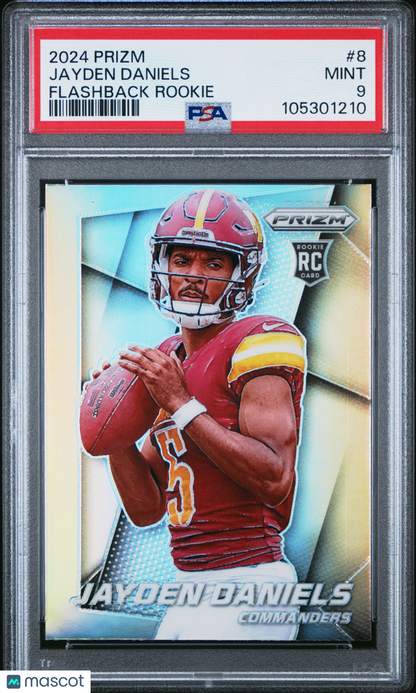 2024 Panini Prizm Prizm Flashback Rookie Jayden Daniels #8 PSA 9