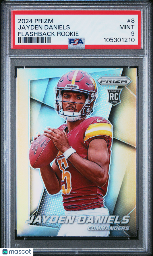 2024 Panini Prizm Prizm Flashback Rookie Jayden Daniels #8 PSA 9