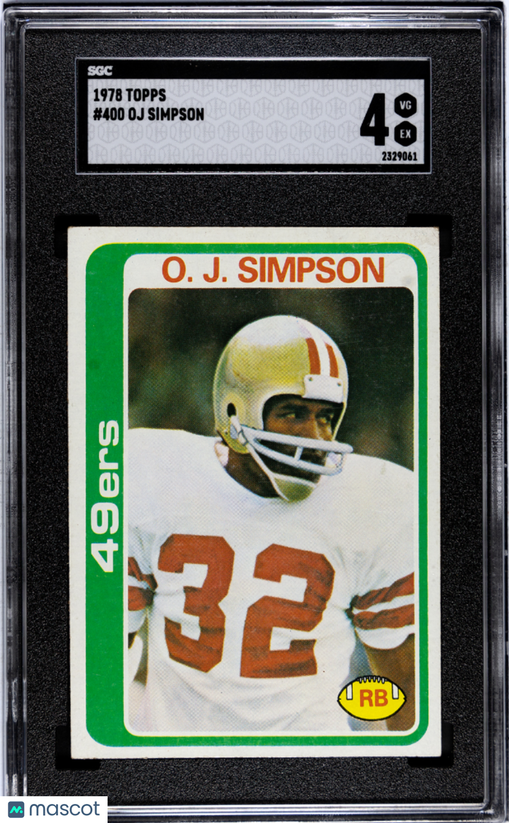 1978 Topps Oj Simpson SGC 4
