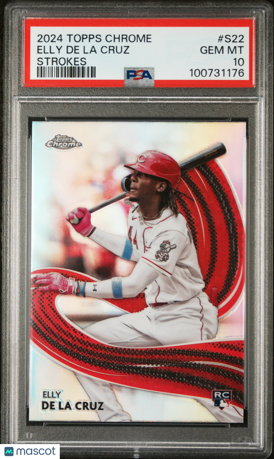 2024 Topps Chrome Strokes Elly De La Cruz PSA 10