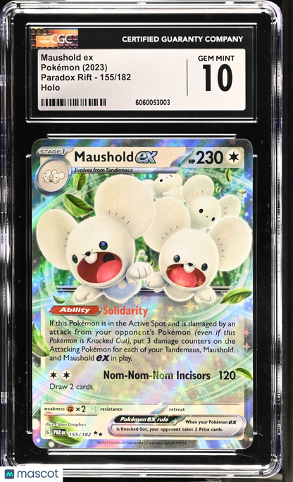 2023 Pokemon Paradox Rift Maushold ex CGC 10