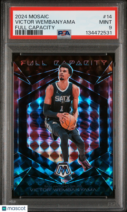 2024 Panini Mosaic Full Capacity Victor Wembanyama PSA 9
