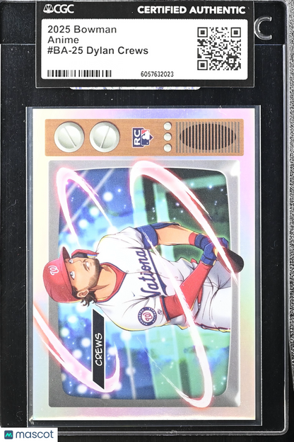 2025 Bowman Dylan Crews Anime CGC Authentic