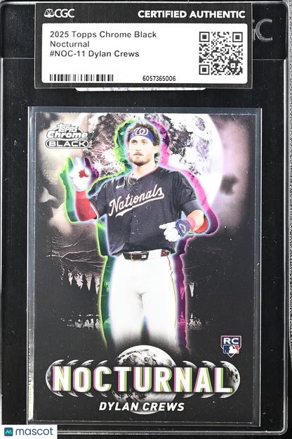 2025 Topps Chrome Black Dylan Crews Nocturnal CGC Authentic