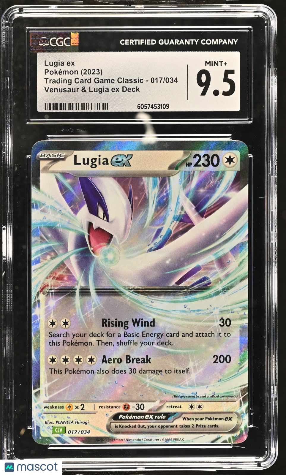 2023 Pokemon Trading Card Game Classic Lugia ex 017/034 CGC 9.5