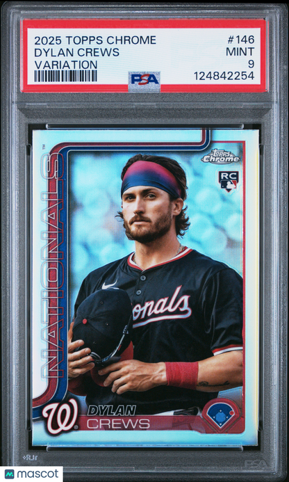 2025 Topps Chrome Dylan Crews Variation / PSA 9