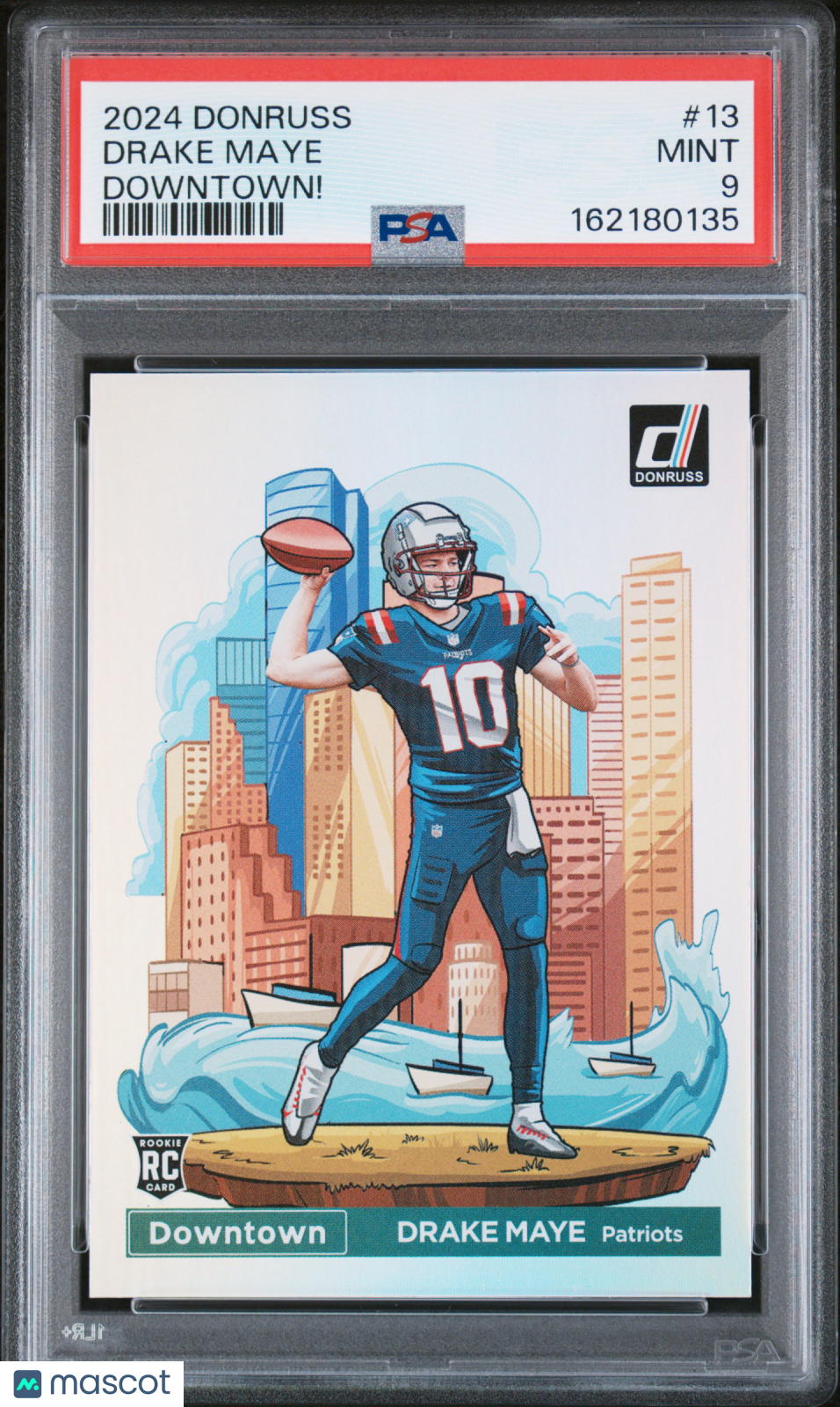 2024 Panini Donruss Downtown! Drake Maye PSA 9