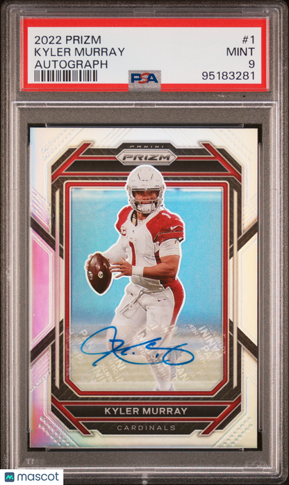 2022 Panini Prizm Kyler Murray Silver Autograph PSA 9