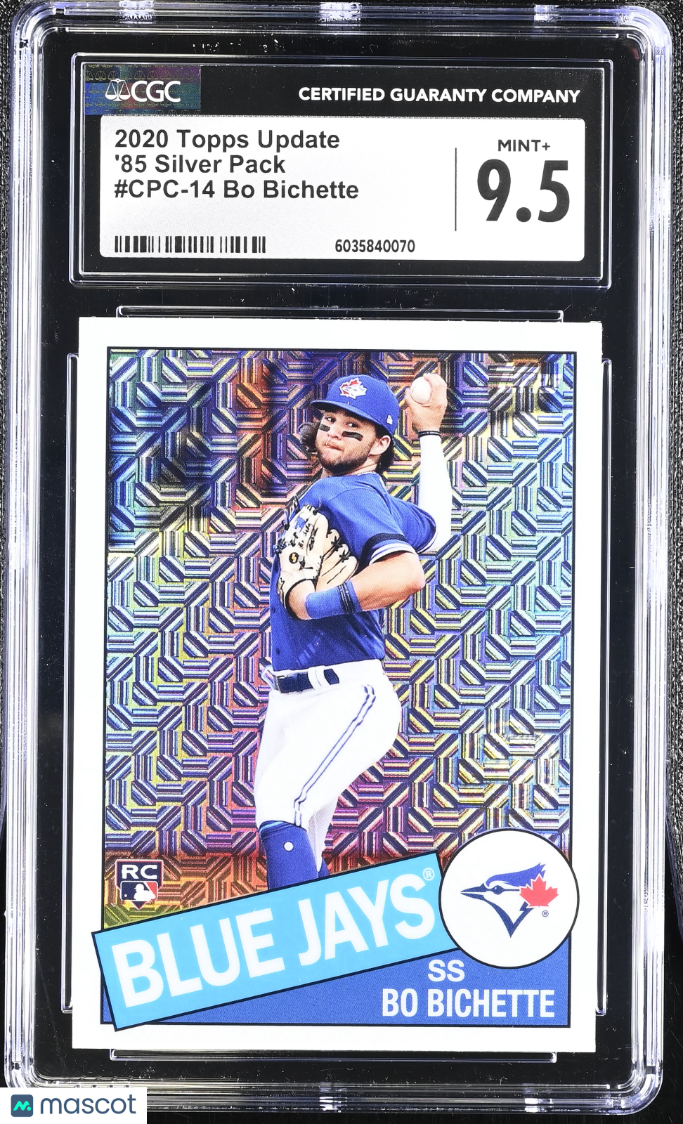 2020 Topps Update Bo Bichette '85 Silver Pack CGC 9.5