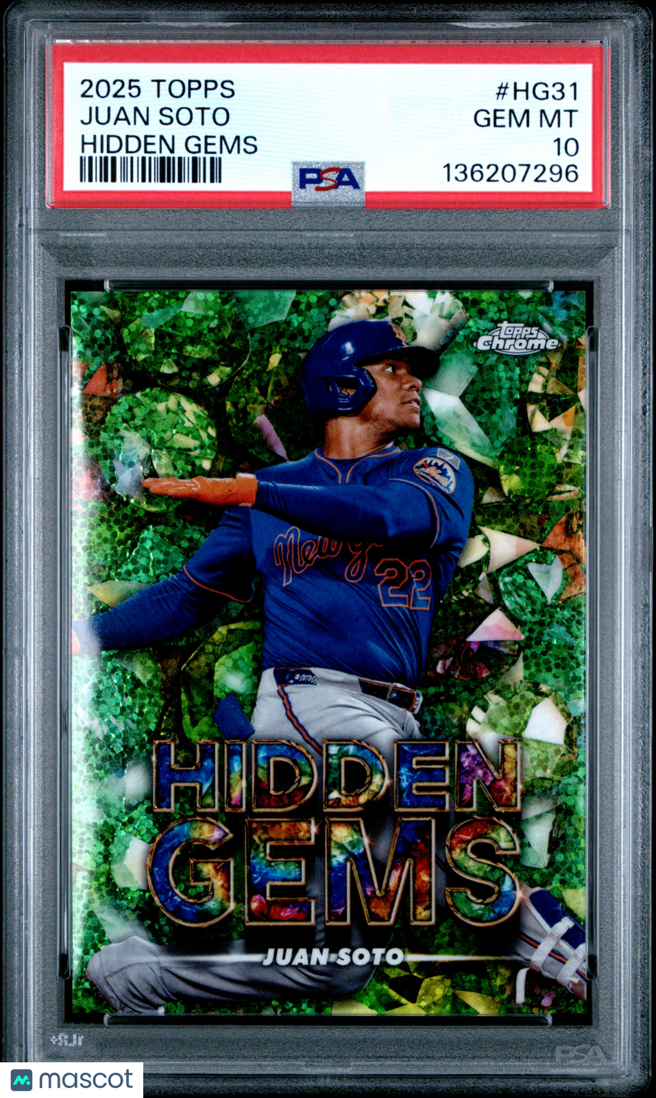 2025 Topps Hidden Gems Juan Soto PSA 10