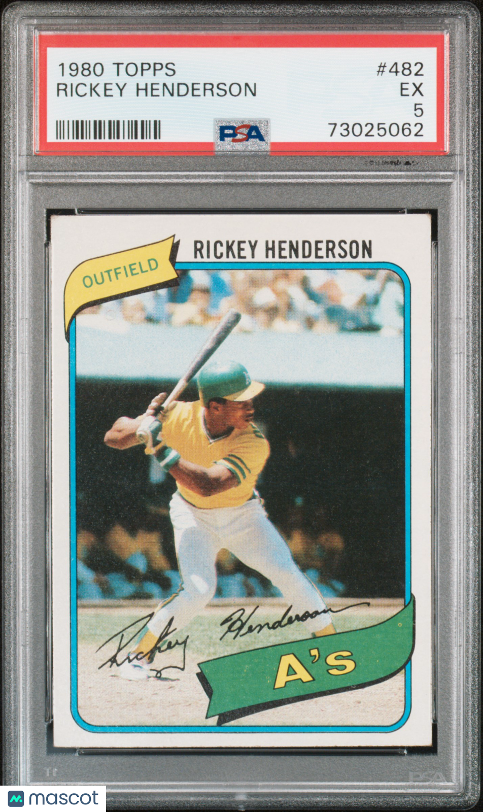 1980 Topps Rickey Henderson PSA 5