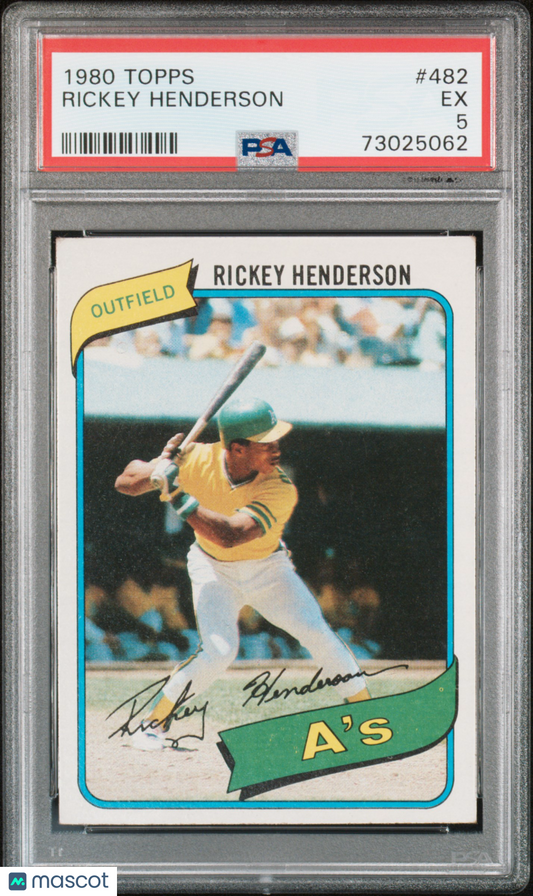 1980 Topps Rickey Henderson PSA 5