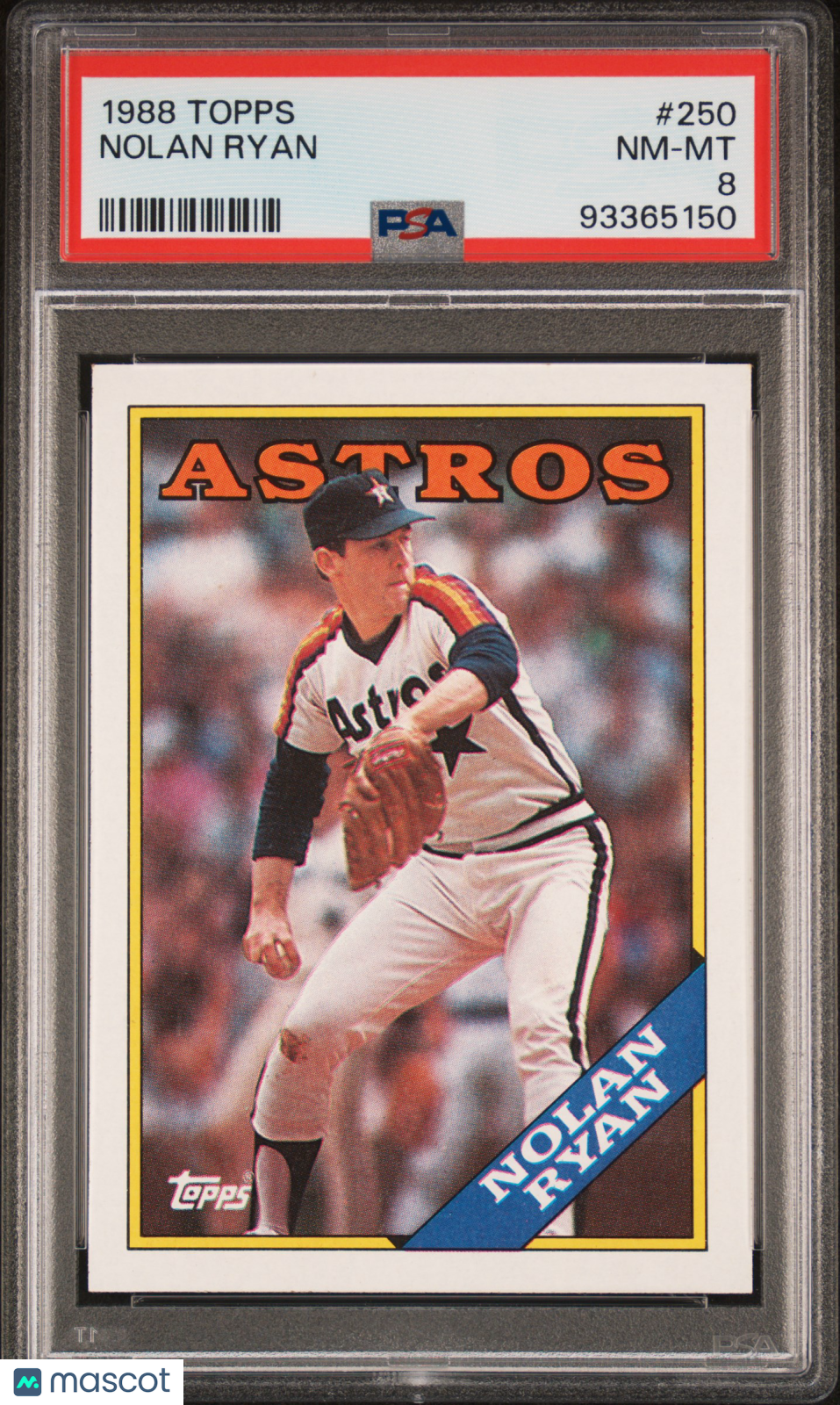 1988 Topps Nolan Ryan PSA 8