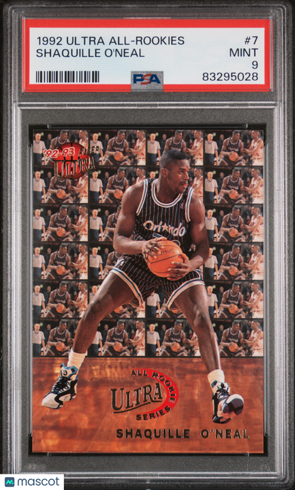 1992 Ultra All-Rookies Shaquille O'Neal #7 PSA 9