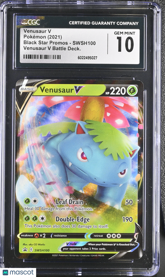 2021 Pokémon Black Star Promos Venusaur V CGC 10