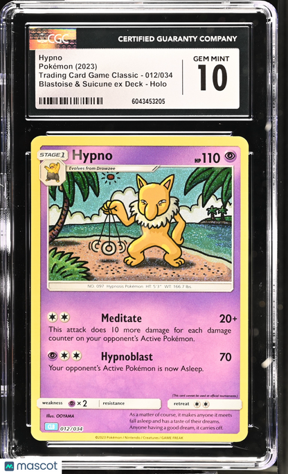 2023 Pokemon Trading Card Game Classic Hypno CGC 10